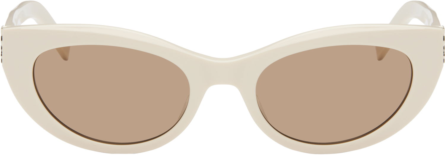 Слънчеви очила Saint Laurent SL M115 Cat-Eye Sunglasses Бяло | SL M115-004, 0