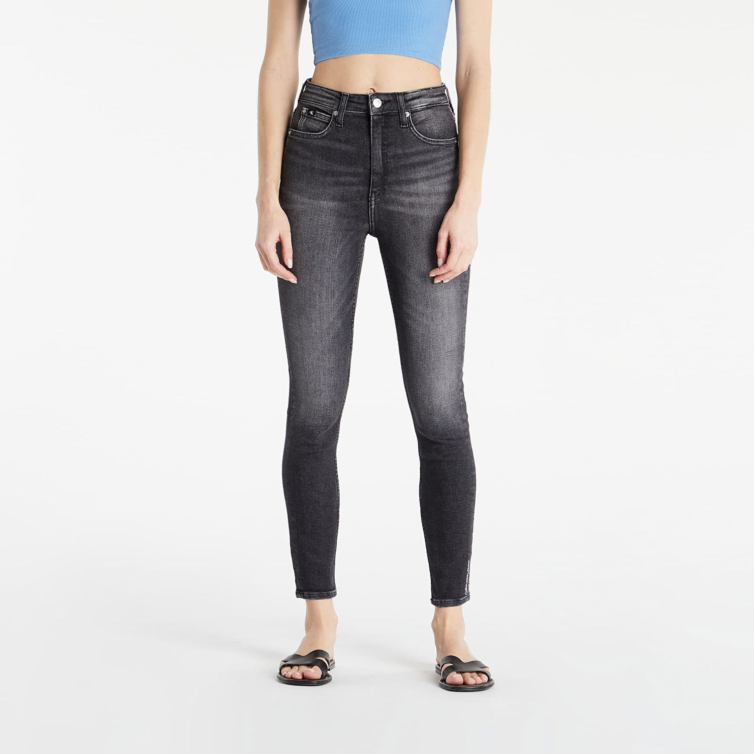 Дънки CALVIN KLEIN Jeans High Rise Skinny Ankle Черно | J20J218630 1BY, 0