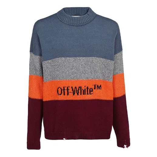 Пуловер Off-White Stripe Sweater Многоцветен | OMHE016F19E370281910, 0