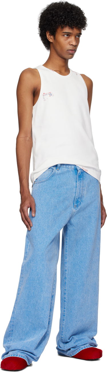 Дънки Marni Marni Organic Wide-Leg Jeans Синьо | PUJU0103A0 USCW91, 3