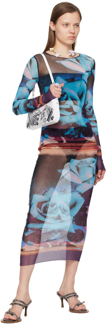 Pокля Jean Paul Gaultier Jean Paul Gaultier Roses Print Maxi Dress Многоцветен | 24/25-F-RO090-T547-275020, 3