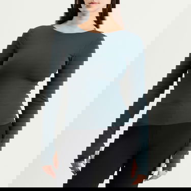 Тениска Nike Zenvy Long Sleeve Crew Neck T-Shirt with Thumb Holes Зелено | HV3539-390, 2