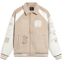 Яке Li-Ning D. WADE Hall of Fame Varsity Jacket Бежово | AJPT005-3, 0