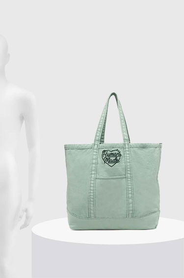 Голяма пазарска чанта Human Made Garment Dyed Tote Bag Зелено | HM27GD037, 5