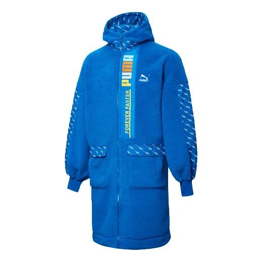 Палта Puma Long Fleece Jacket Синьо | 532171-39