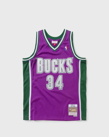 Фланелка Mitchell & Ness NBA Swingman Jersey Milwaukee Bucks 2001-02 Ray Allen #34 Лилаво | SMJY1151-MBU01RALPURP, 0