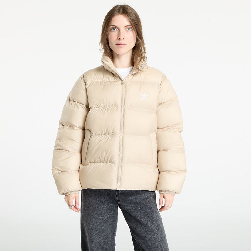 Пухо яке adidas Originals Adicolor Short Puffer Jacket Бежово | JX2947