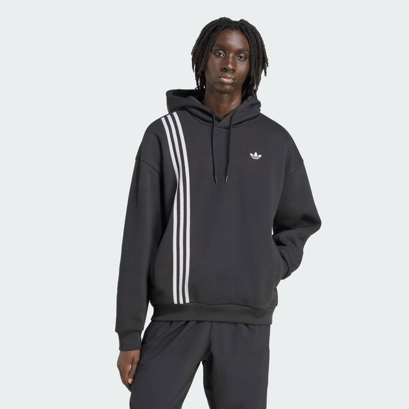Суитчър adidas Performance Hoodie with Stripes Черно | JV9879