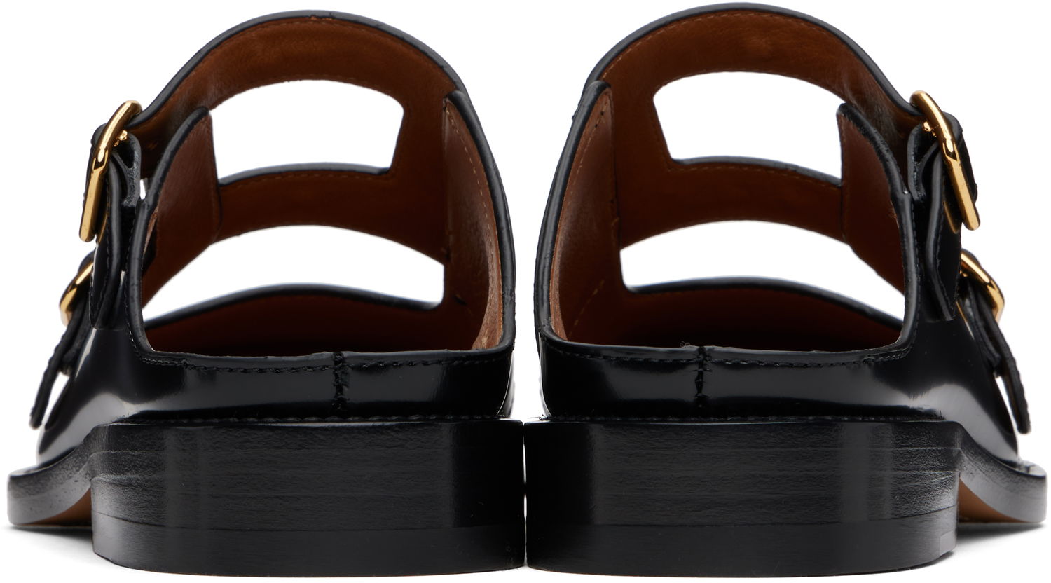 Аксесоари Marni Marni Bambi 3.0 Double Buckle Slip-On Loafers Черно | SBMS010202 PS679, 1