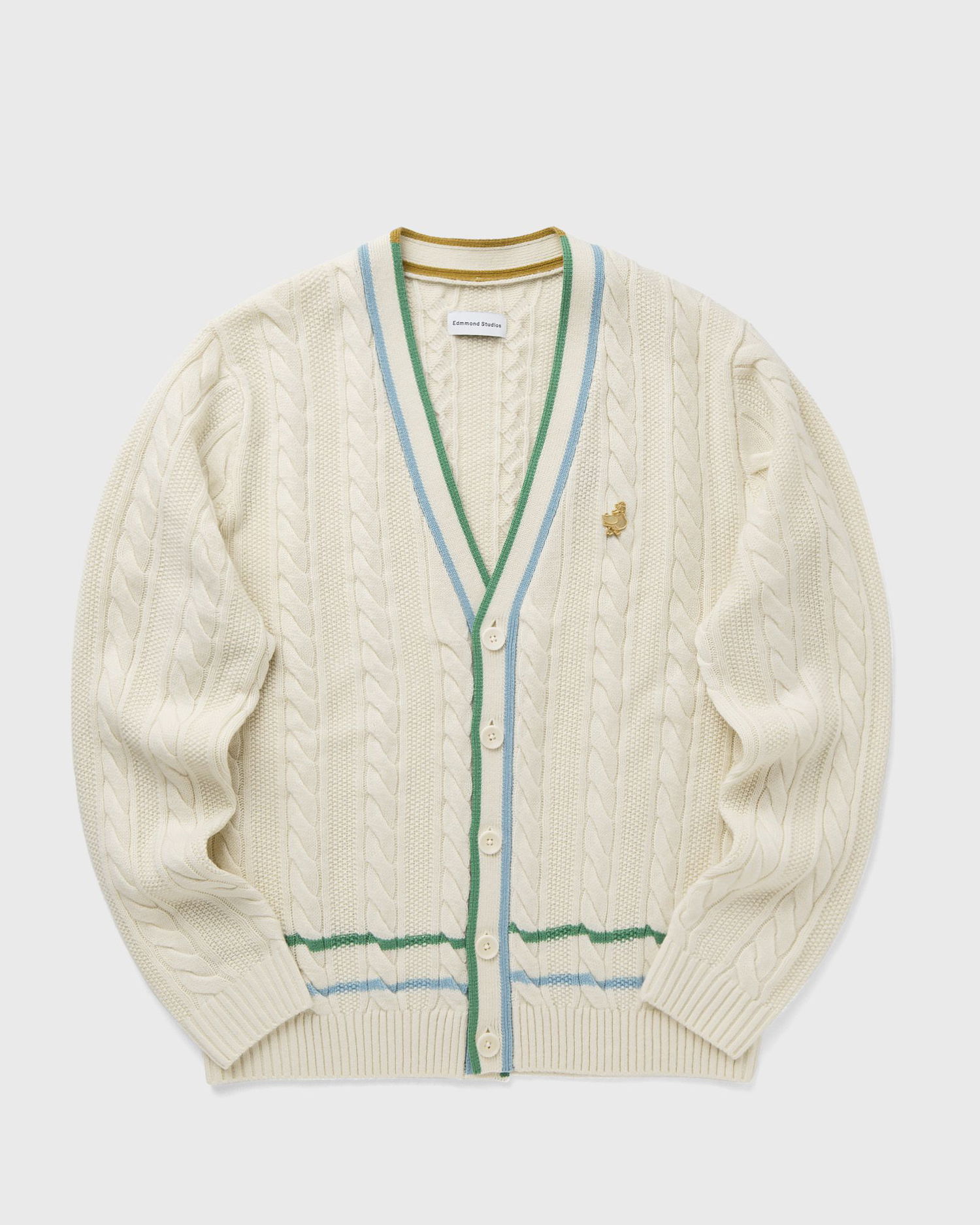 Пуловер Edmmond Studios Cable Knit Cardigan Бяло | 324-60-19010, 0