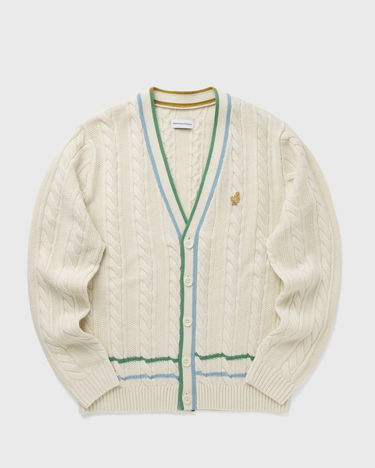 Пуловер Edmmond Studios Cable Knit Cardigan Бяло | 324-60-19010, 0