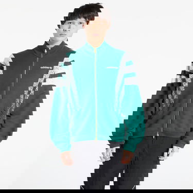 Яке adidas Originals Santiago Full-Zip Knit Jacket with Speckled Stripes Зелено | KE4603, 0