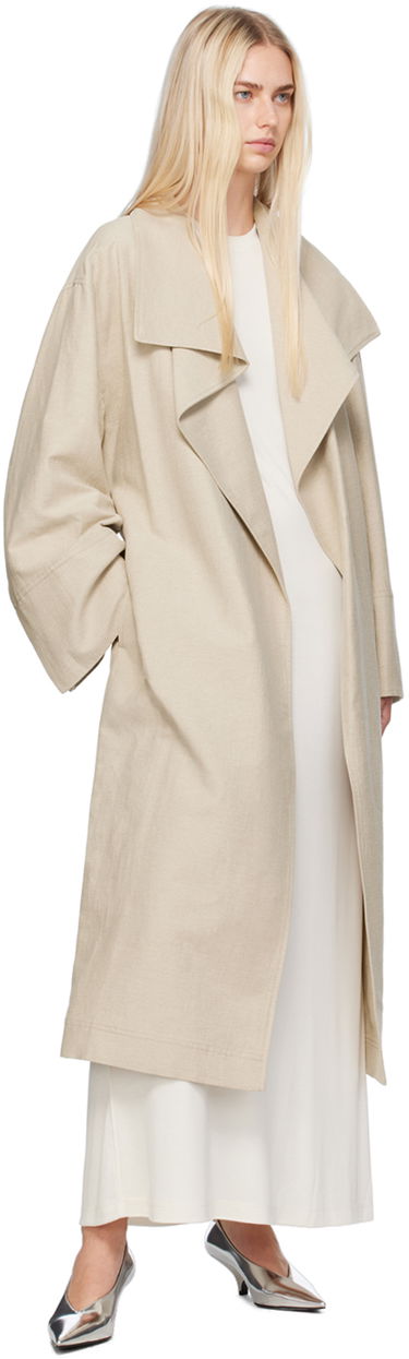 Тренчкот TOTEME Totême Signature Trench Coat Бежово | 243-WRO3318-FB0196, 3