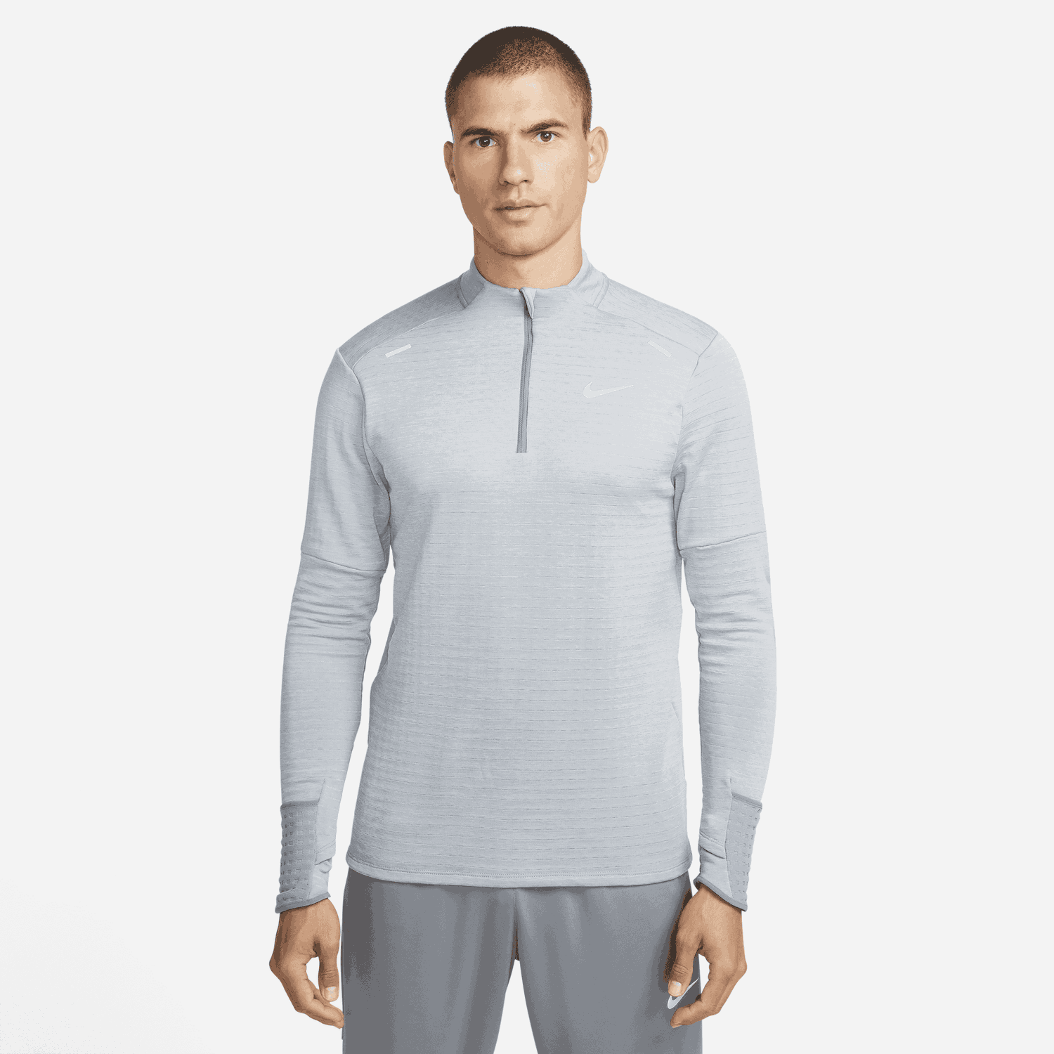 Тениска Nike Therma-FIT Repel Element 1/4 Zip Running Top Сиво | DD5662-084, 0