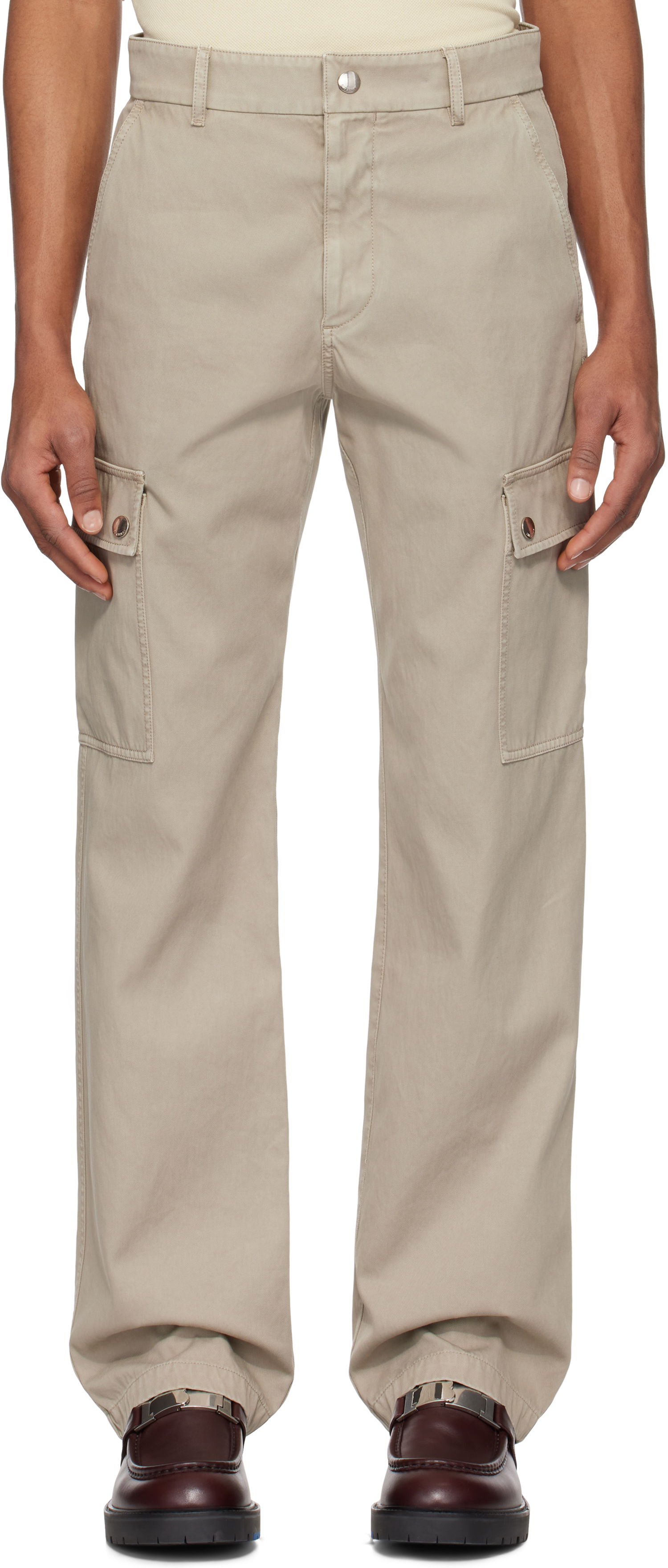 Карго панталони Burberry Burberry Cargo Pants Бежово | 8101266, 0