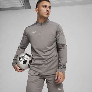 Тениска Puma teamFINAL Training 1/4 Zip Top Сиво | 658551-13, 2