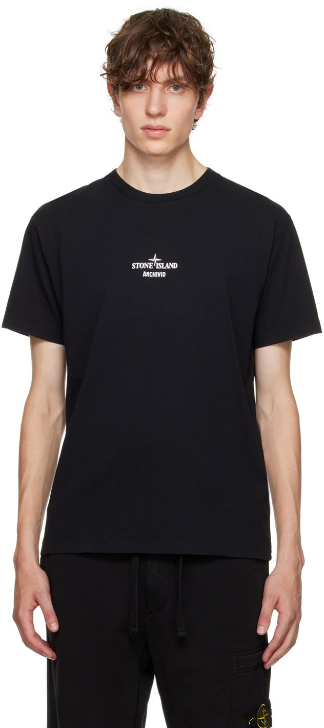 Тениска Stone Island 'Archivio' Черно | 79152NS91, 0