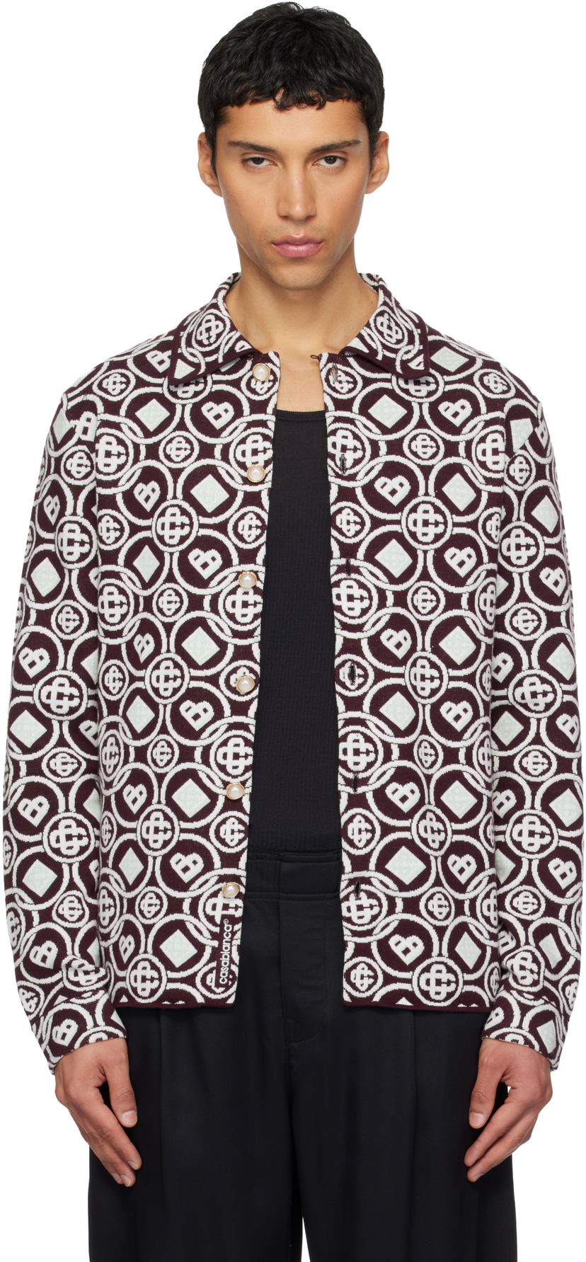 Риза Casablanca Monogram Shirt Многоцветен | M-AW25-KW-1093-01