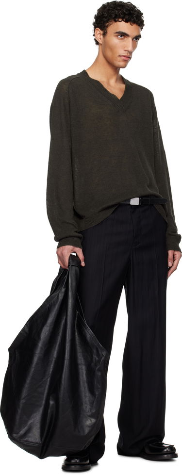 Пуловер OUR LEGACY OUR LEGACY Rue V-Neck Sweater Зелено | M2253RNG, 4