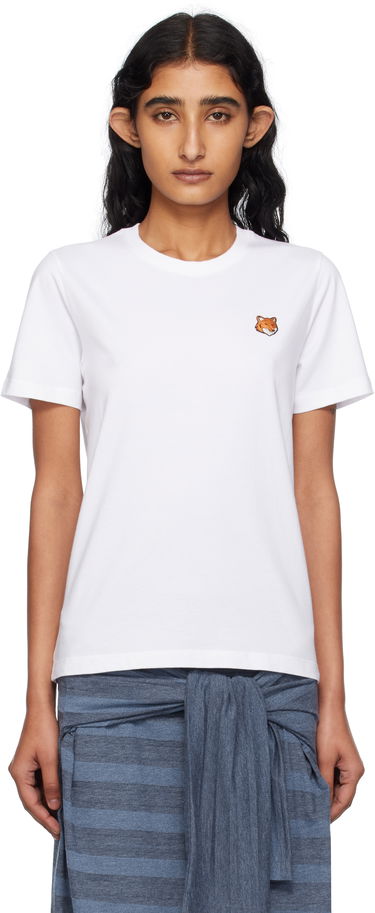 Тениска MAISON KITSUNÉ Maison Kitsuné Fox Head T-Shirt Бяло | PW00113KJ7026, 0