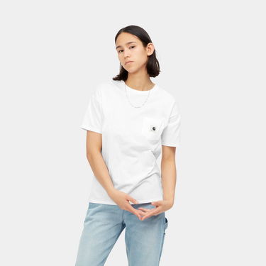 Тениска Carhartt WIP Pocket T-Shirt Бяло | I032215_02_XX, 1