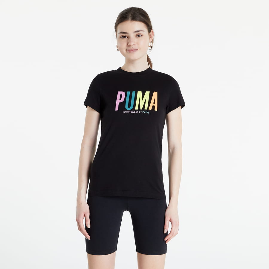 Тениска Puma SWxP Graphic Tee Черно | 53355901, 0