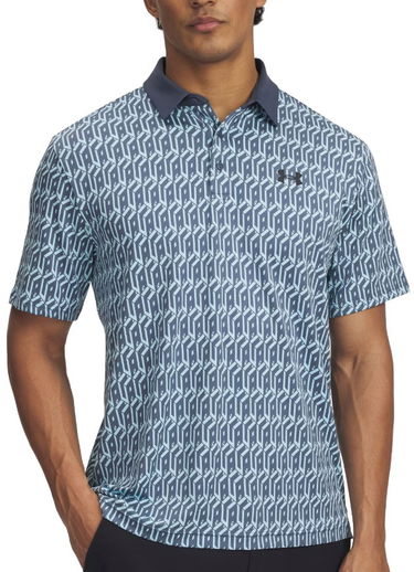Поло тениска Under Armour Under Armour Playoff 3.0 Printed Golf Polo Синьо | 1378677-494, 0