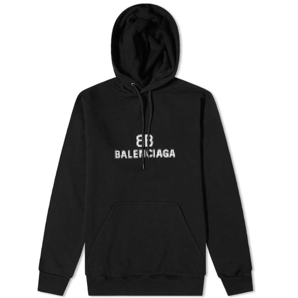 Суитчър Balenciaga Pixelated Logo Popover Hoody Черно | 600583-TKVI8-1070, 0