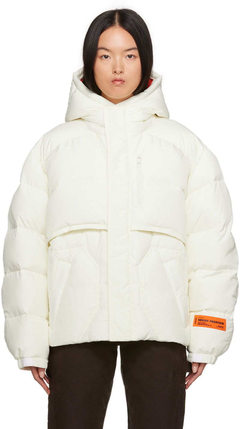 Яке HERON PRESTON Hooded Down Jacket Бяло | HWED009F23FAB0010400, 0