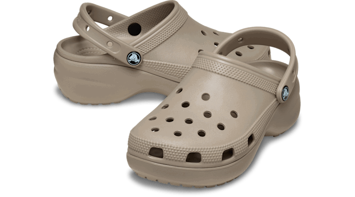 Кецове и обувки Crocs Classic Platform Clogs Бежово | 206750-214, 1