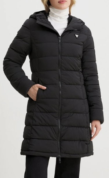 Пухо яке GUESS Long Puffer Jacket Черно | V4YL05WF3X0-JBLK, 3