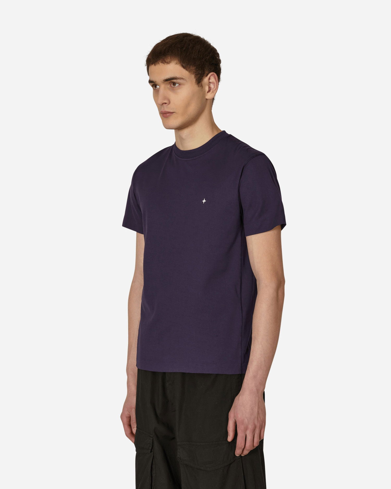 Тениска Stone Island Stellina Garment Dyed T-Shirt Лилаво | MO7815208G3 V0026, 1