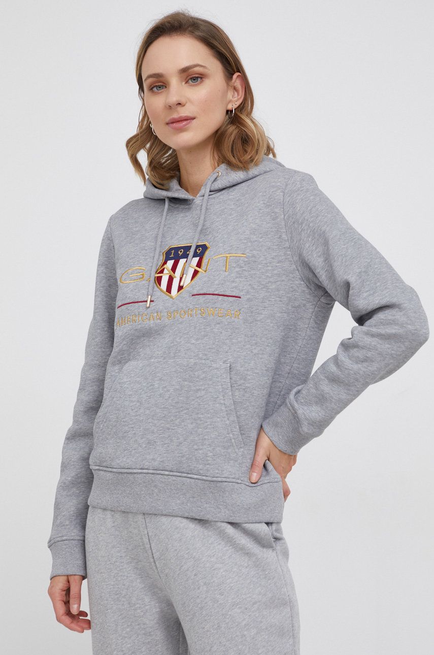 Суитчър GANT Hoodie Сиво | 4204690, 0