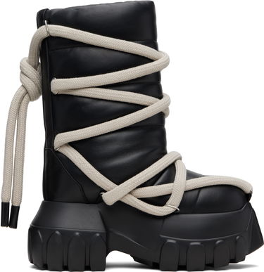 Кецове и обувки Rick Owens Rick Owens Concordians Lunar Mega Tractor Boots Черно | RU02E1862 LLPPW3, 0