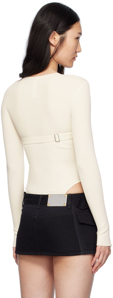 боди Dion Lee Double Underwire Bodysuit Бяло | A7791PS24, 2