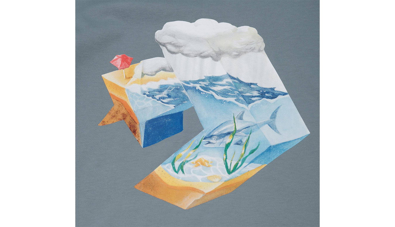 Тениска Converse Star Chevron Ocean Tee Синьо | 10024746-A03, 1