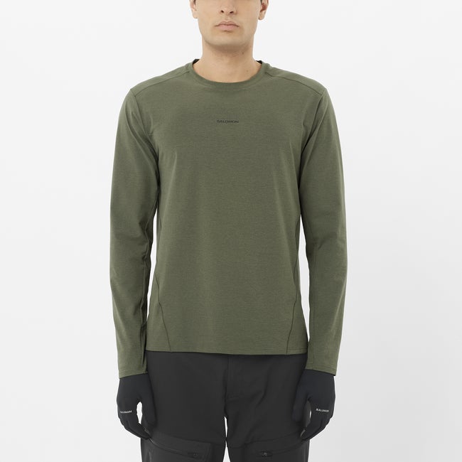 Тениска Salomon Long Sleeve Active Tee Зелено | LC2649700, 0
