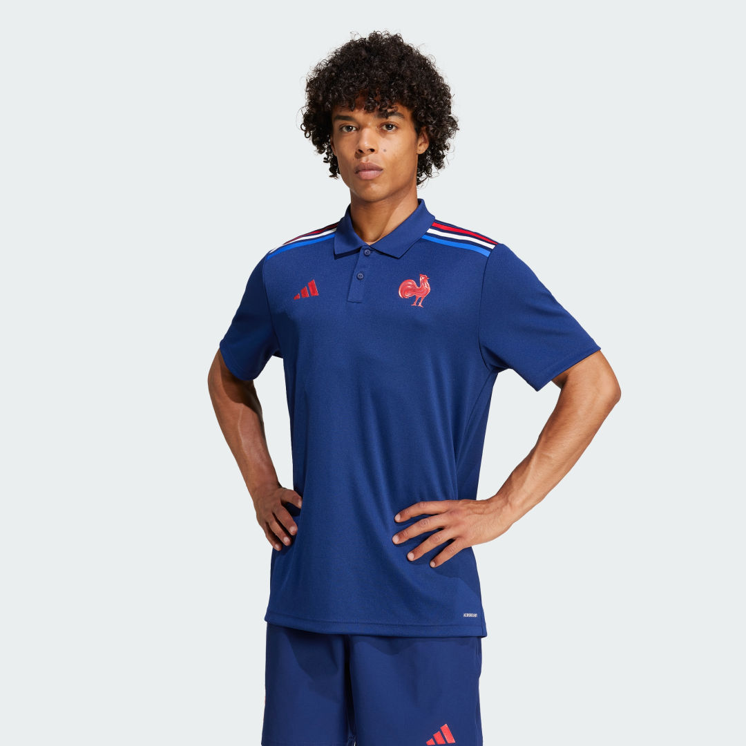 Поло тениска adidas Performance Rugby Home Supporter Polo Shirt Синьо | JG8214, 1
