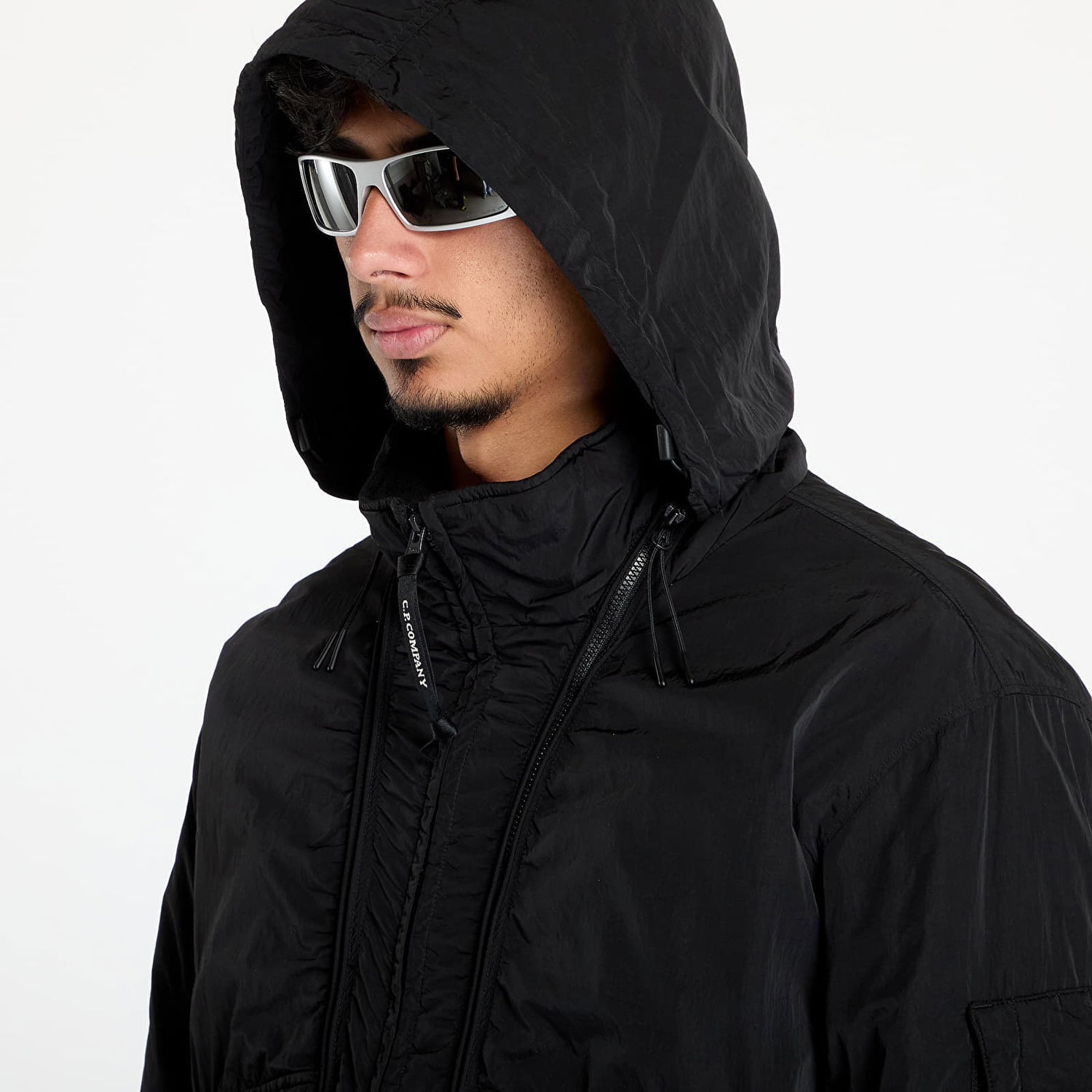 Пухо яке C.P. Company Black Chrome-R Body Zippers Padded Jacket Черно | 17CMOW089A-005904G, 1