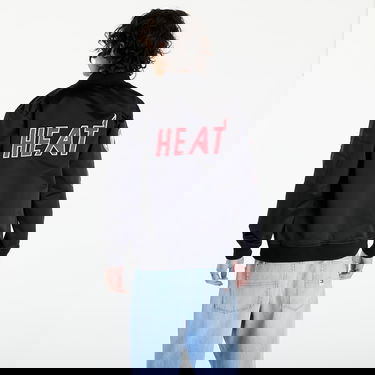 Яке бомбър Mitchell & Ness NBA Lightweight Satin Bomber Vintage Logo Heat Black Черно | SJKT6599-MHEYYPPPBLCK, 4