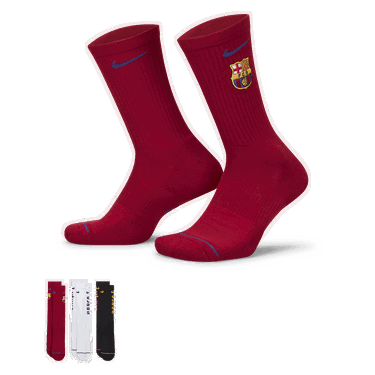 Чорапи Nike Barcelona Everyday 3 pairs Бургунди | FD1402-901, 0