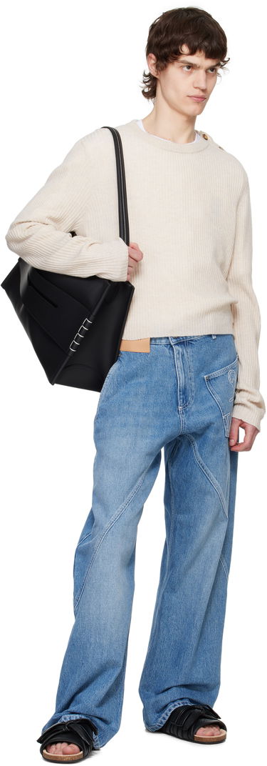 Голяма пазарска чанта JW Anderson JW Anderson Large Loafer Shoulder Bag Черно | HB0717-LA0360, 3
