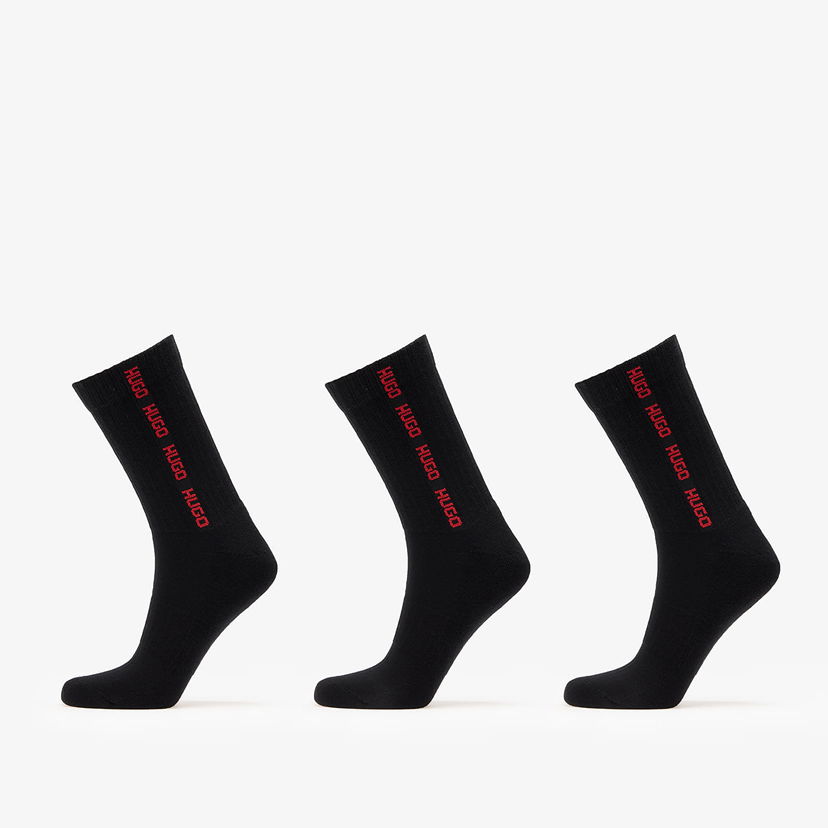 Бельо и чорапи BOSS Hugo 3-Pack Qs Rib Tape Md Black Черно | 50543076-001