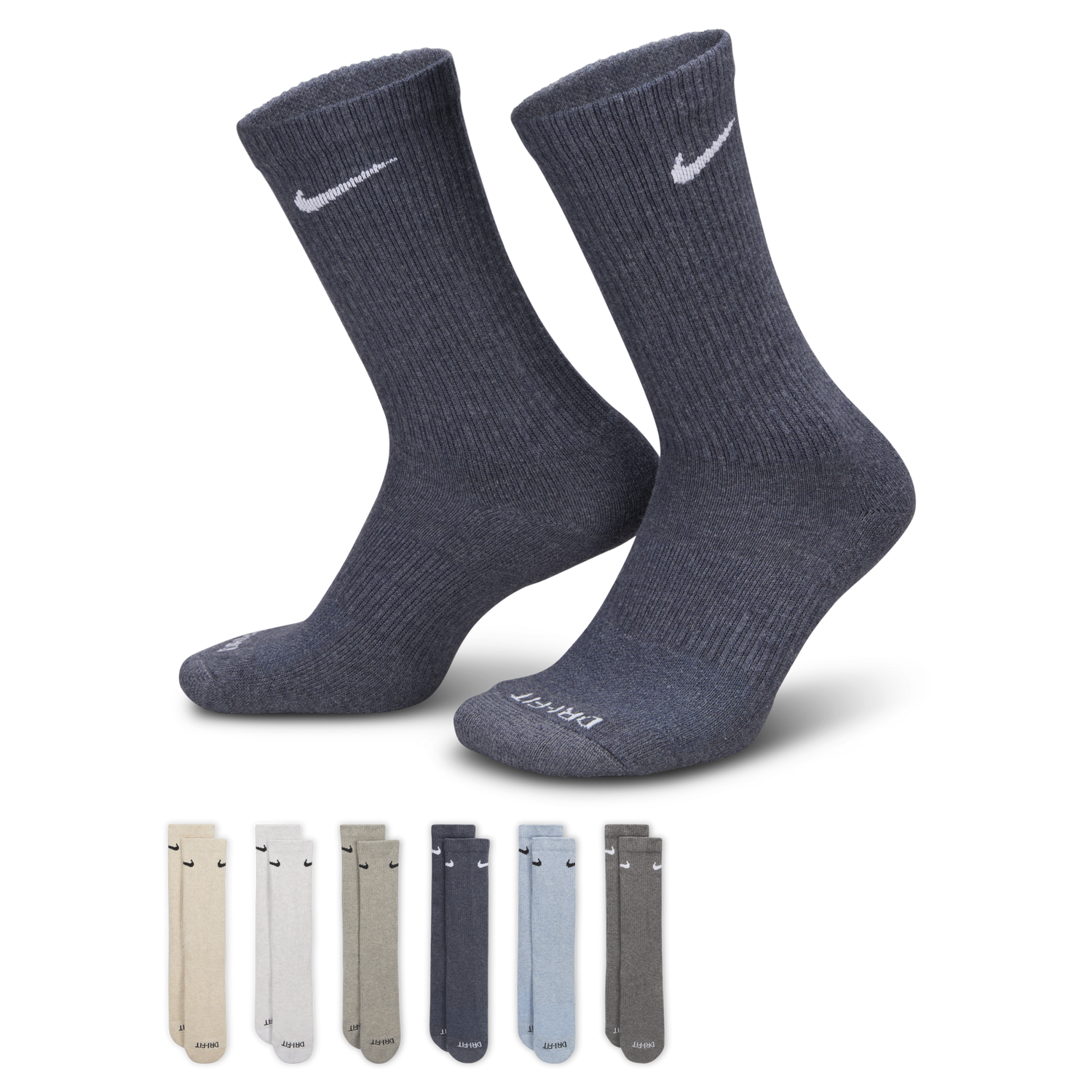 Чорапи Nike Everyday Plus Cushioned Training Socks (6 Pairs) Сиво | SX6897-901, 0