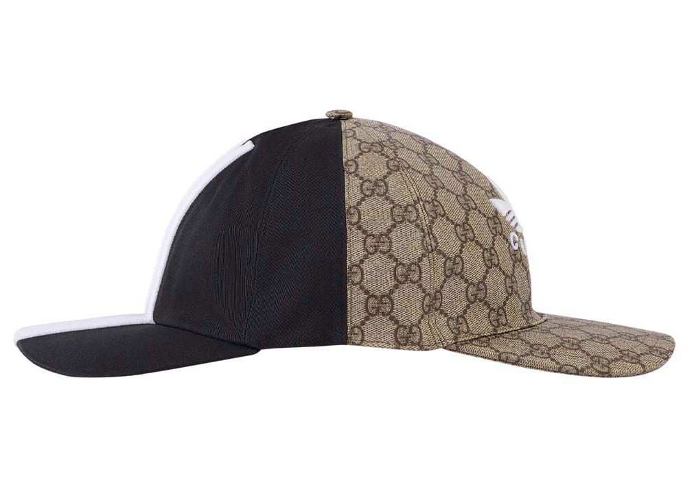 Шапка Gucci adidas x Double Sided Baseball Hat Black/Beige Бежово | 719406 4HAST 9760, 0