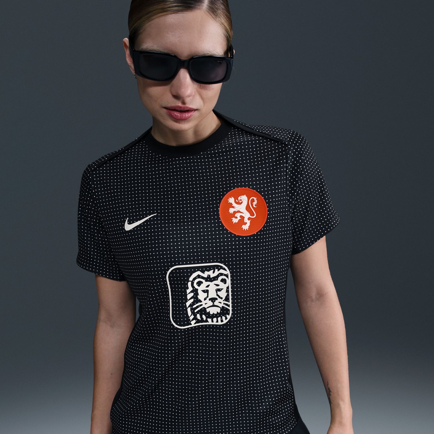 Тениска Nike Dri-FIT Netherlands Academy Pro Pre-Match Short Sleeve T-Shirt Черно | FZ9736-011, 0