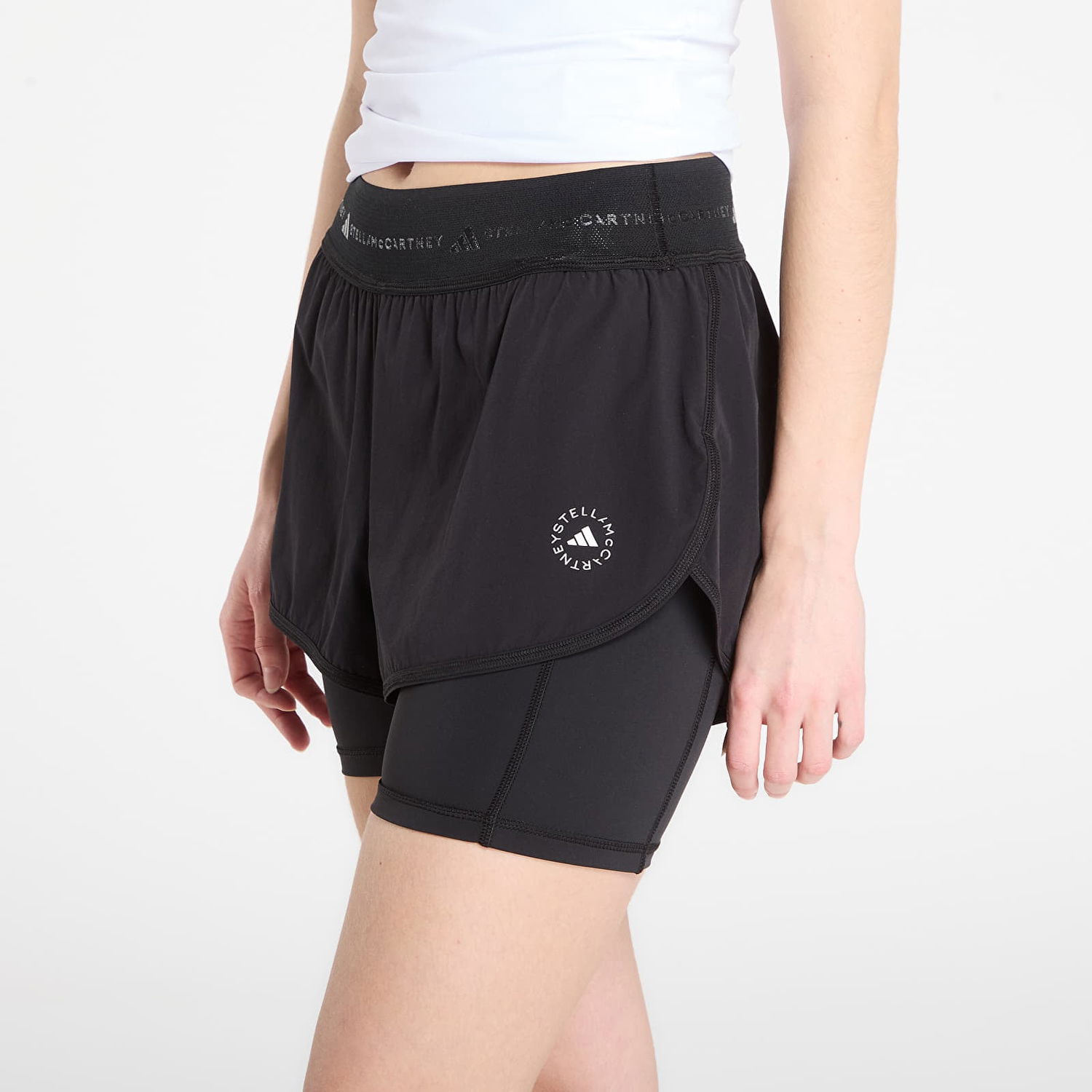 Къси панталони adidas Performance Stella McCartney 2-in-1 Training Shorts Черно | JM1395, 1