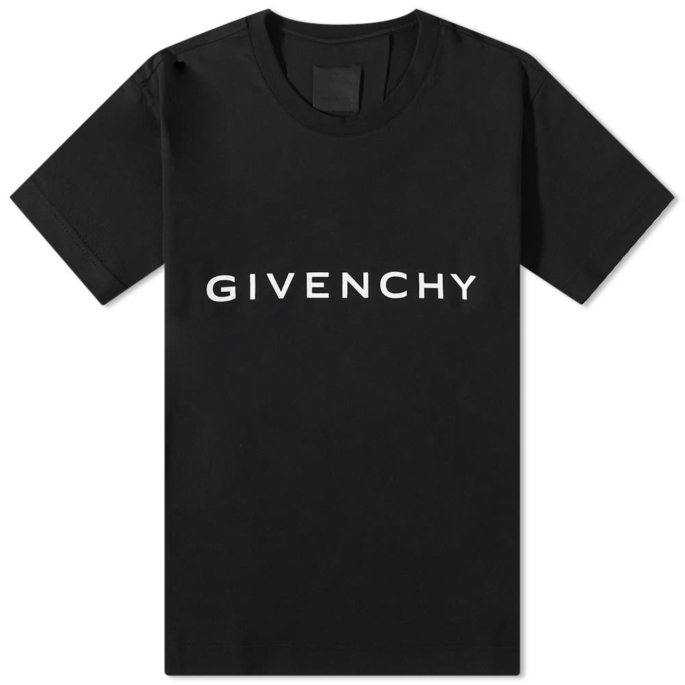 Тениска Givenchy Logo Tee Черно | BM716G3YAC-001, 0