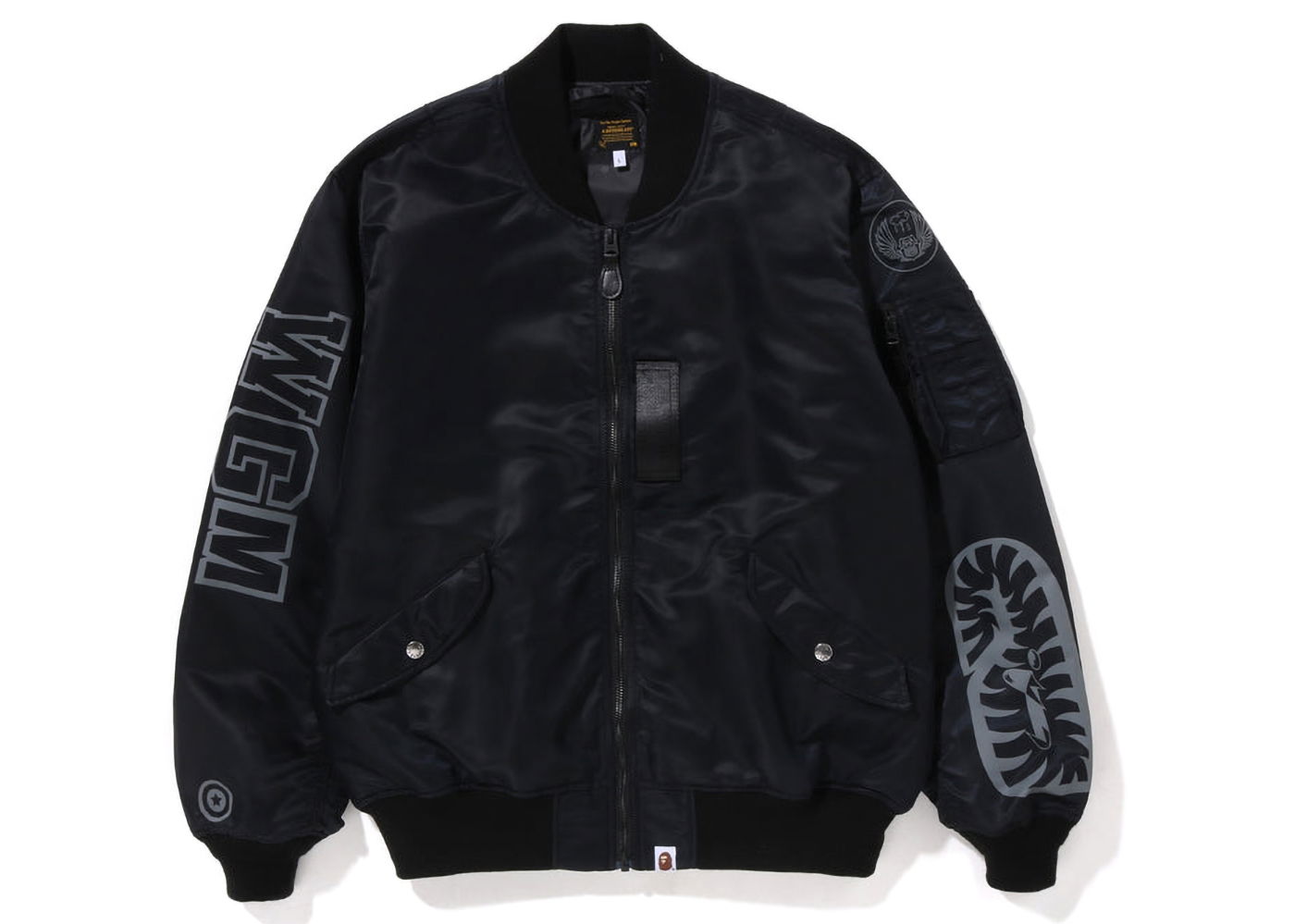Яке BAPE Shark Loose Fit MA-1 Jacket Черно | 1J20-141-001, 0