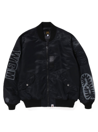 Яке BAPE Shark Loose Fit MA-1 Jacket Черно | 1J20-141-001